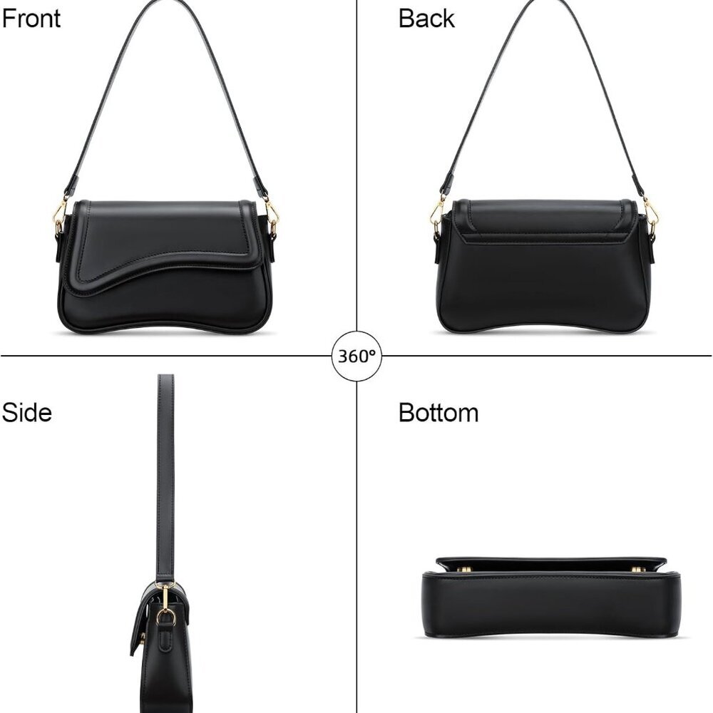 Shoulder Bag for Women Small Clutch Purses Cute Hobo Handbag Trendy Underarm Bag - Picture 6 of 7